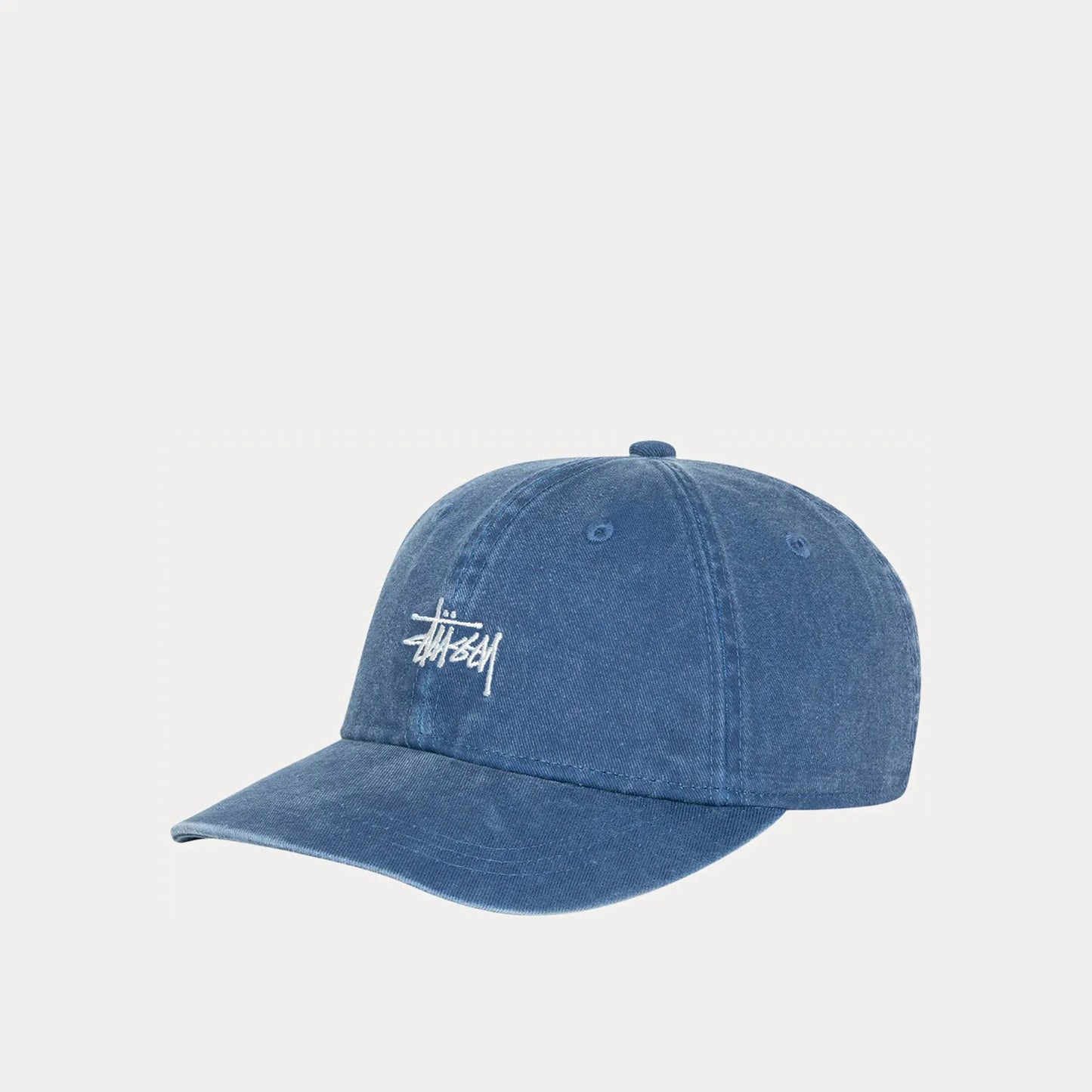 Stussy Basic Washed Low Pro Cap, faded navy - Tiki Room Skateboards - 1