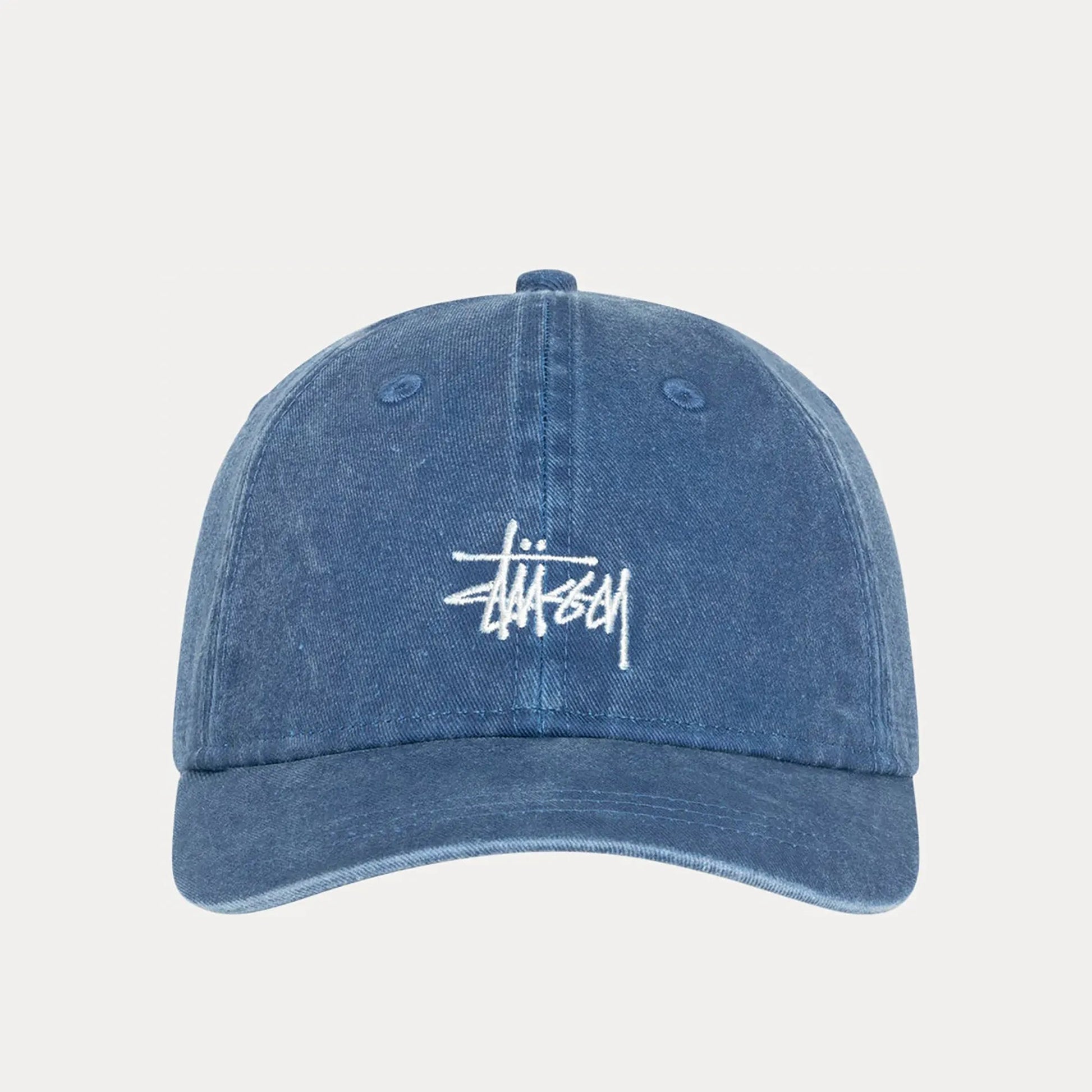 Stussy Basic Washed Low Pro Cap, faded navy - Tiki Room Skateboards - 2