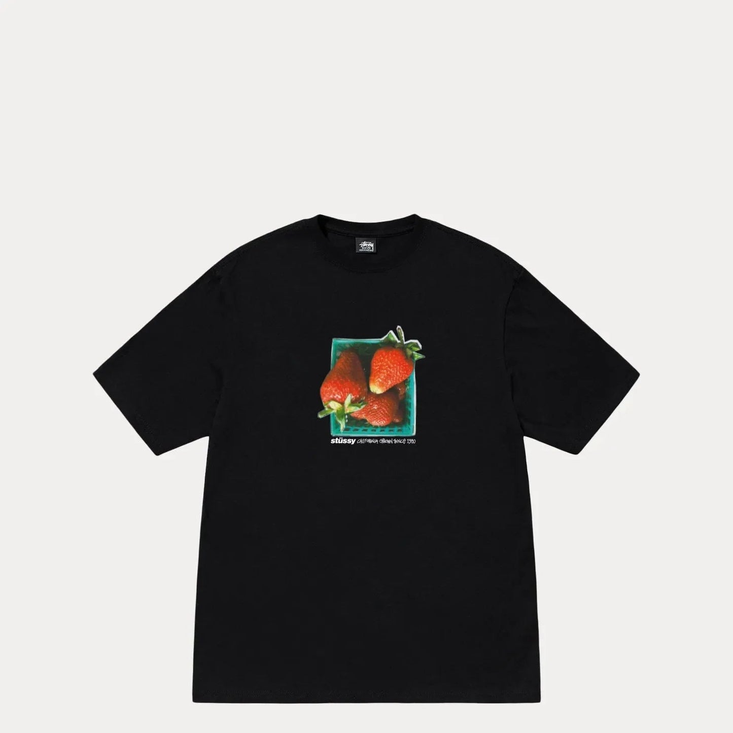 Stussy Berries Tee, black - Tiki Room Skateboards - 1