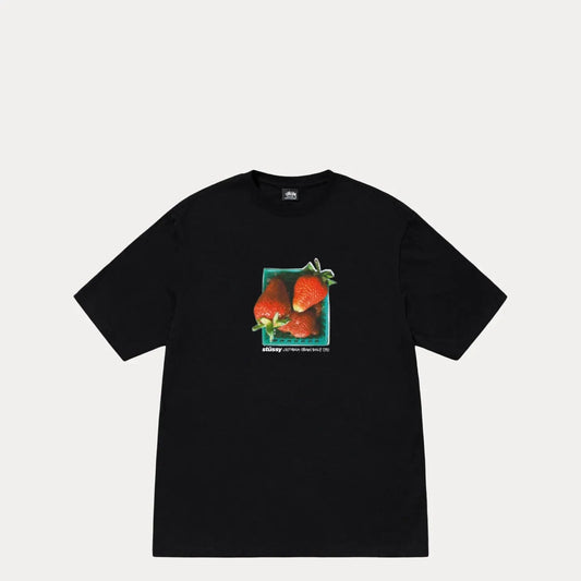 Stussy Berries Tee, black - Tiki Room Skateboards - 1