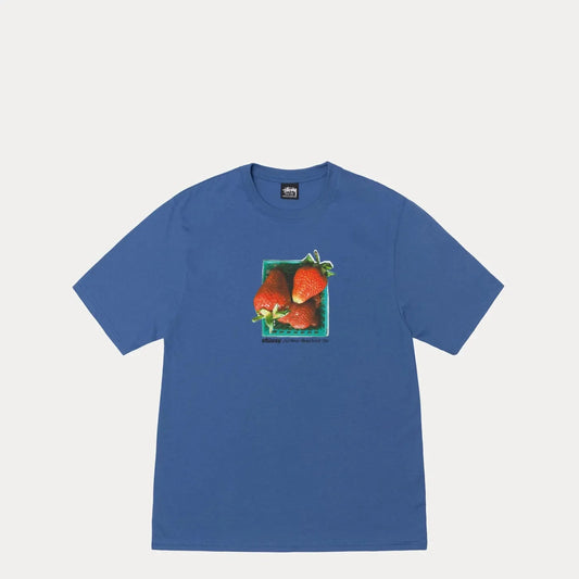 Stussy Berries Tee, blue - Tiki Room Skateboards - 1