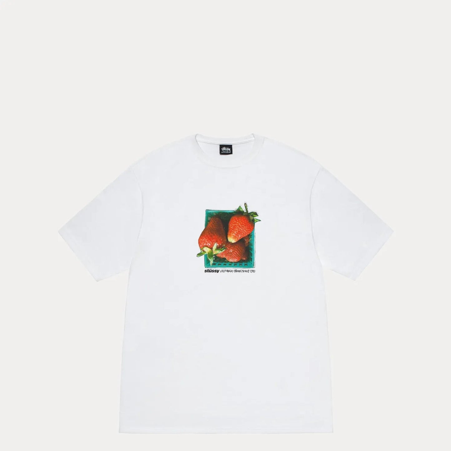 Stussy Berries Tee, white - Tiki Room Skateboards - 1