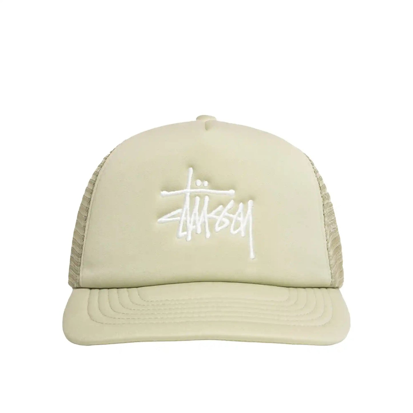 Stussy Big Basic Trucker Cap, sand - Tiki Room Skateboards - 3