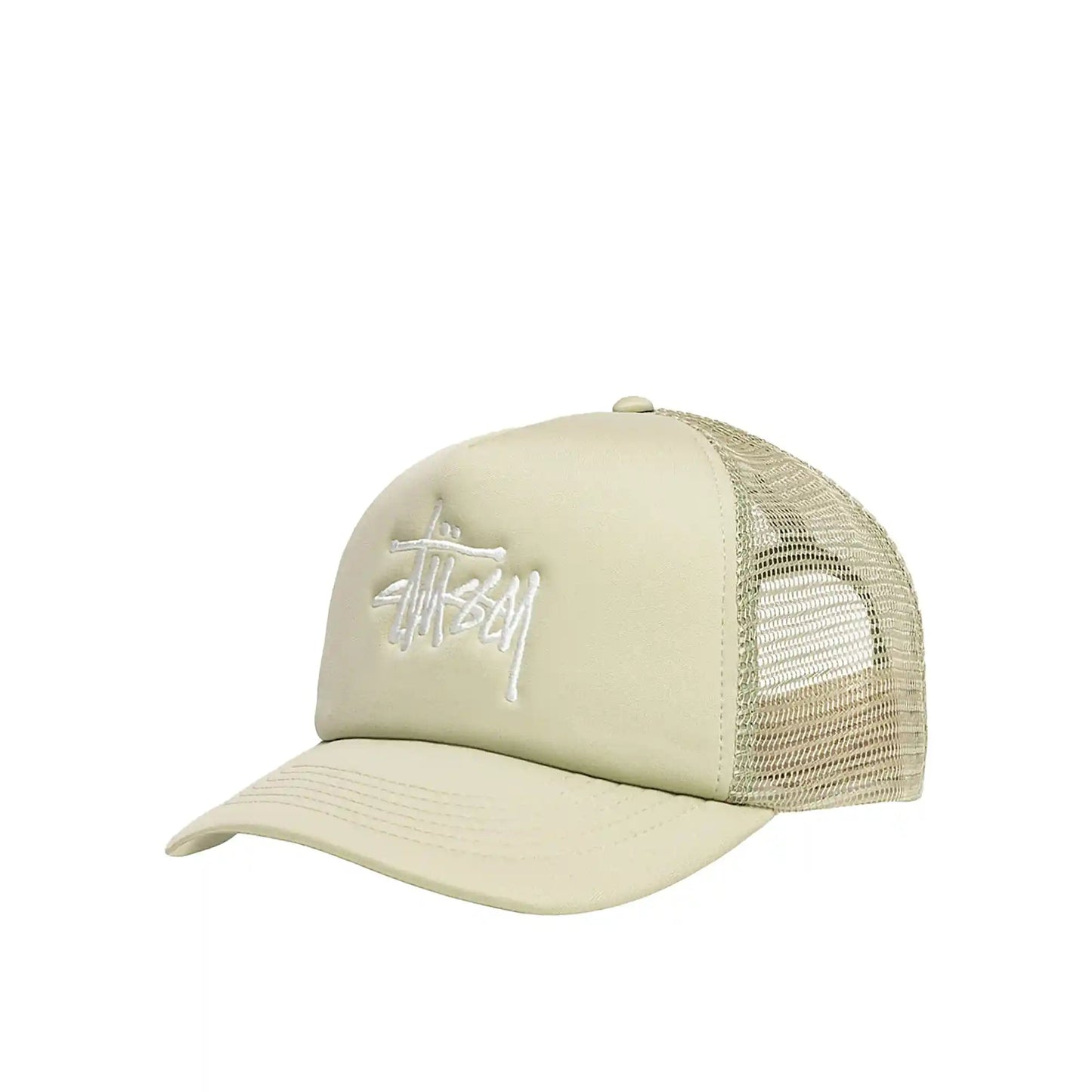 Stussy Big Basic Trucker Cap, sand - Tiki Room Skateboards - 1