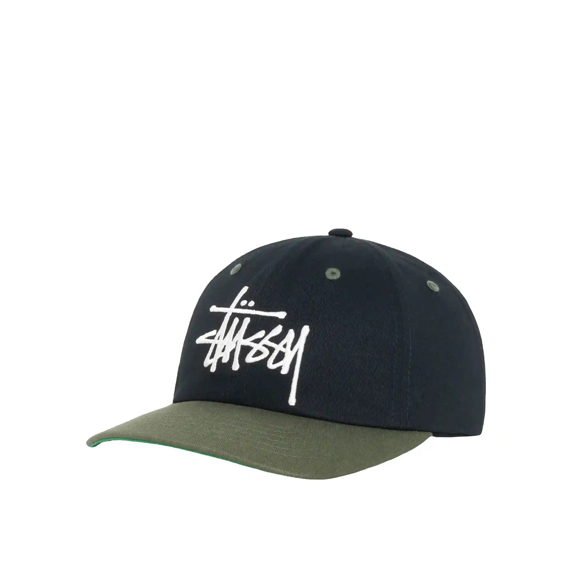 Stussy Big Basic Vintage Cap, black - Tiki Room Skateboards - 1