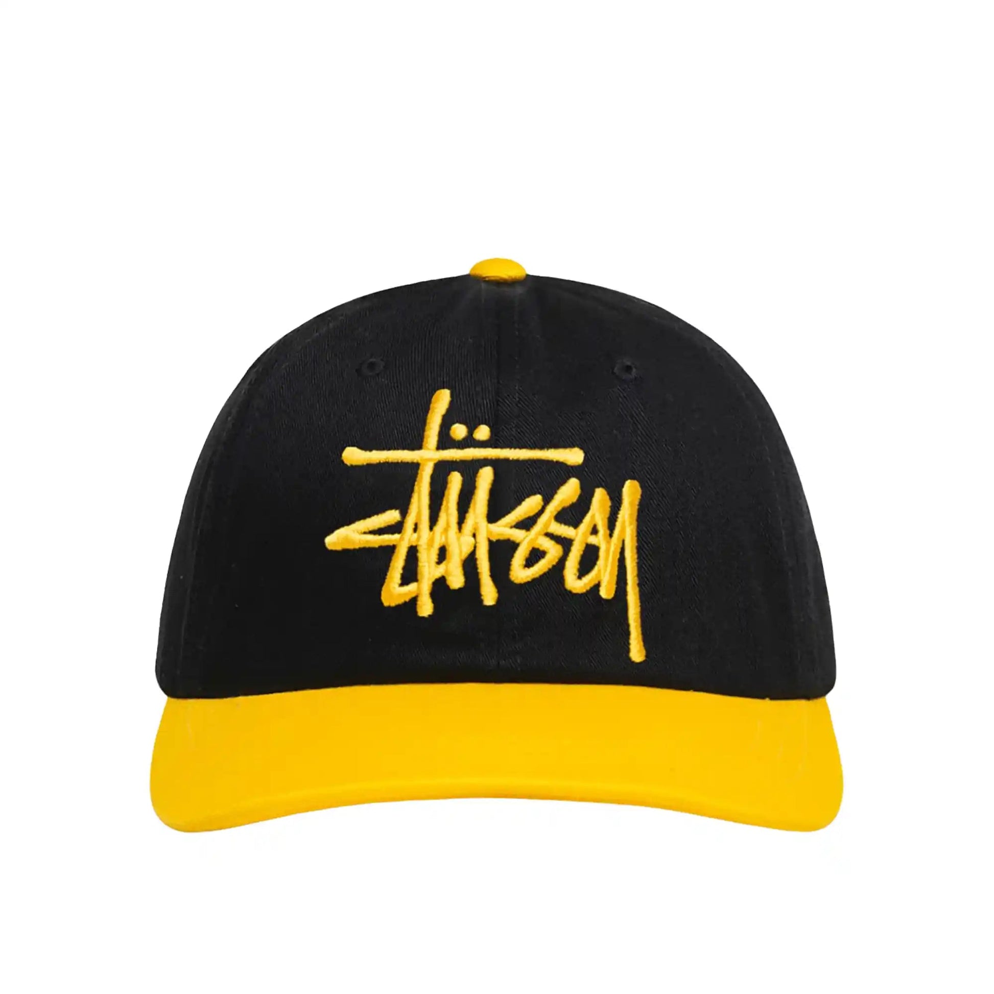 Stussy Big Basic Vintage Cap, black/gold - Tiki Room Skateboards - 3