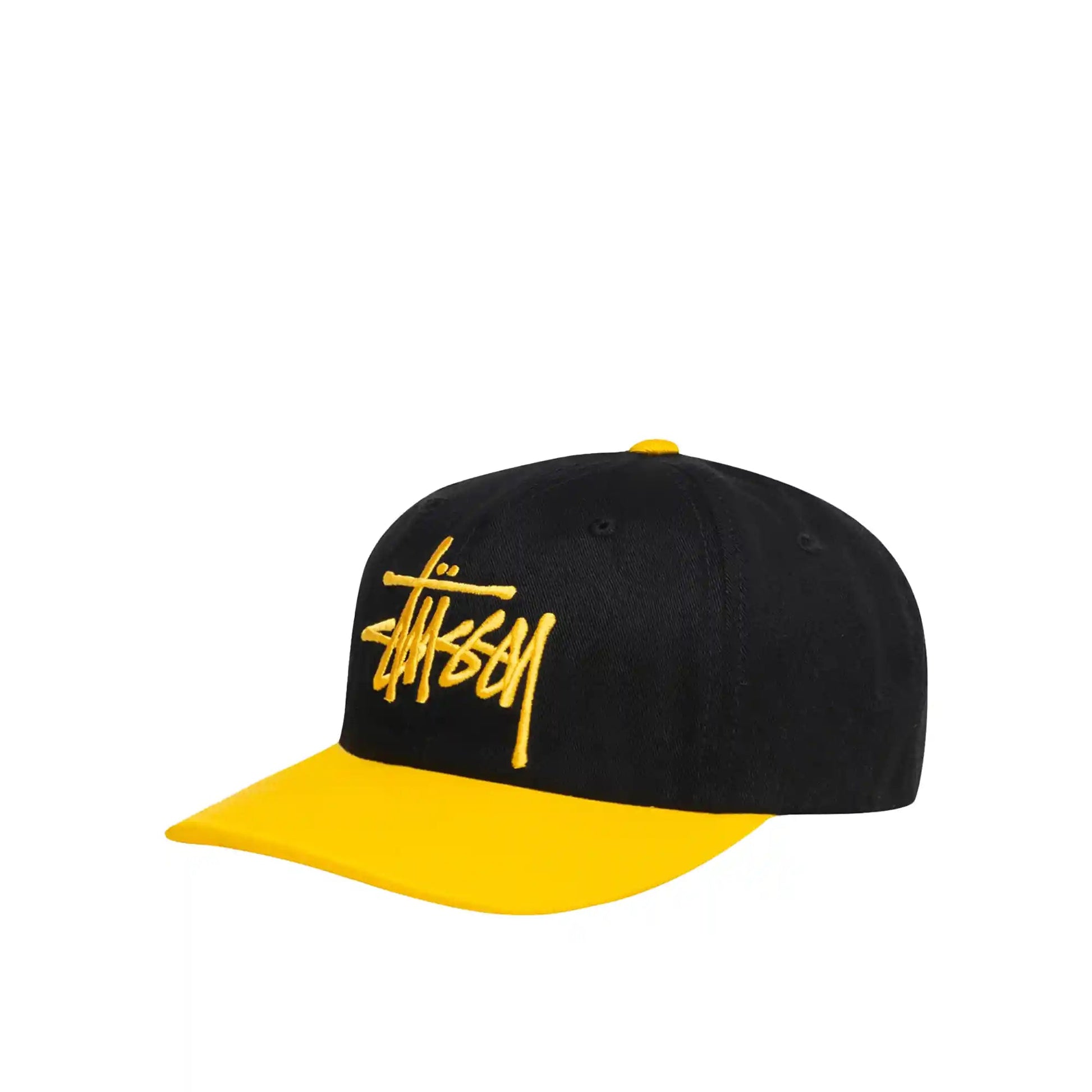 Stussy Big Basic Vintage Cap black gold