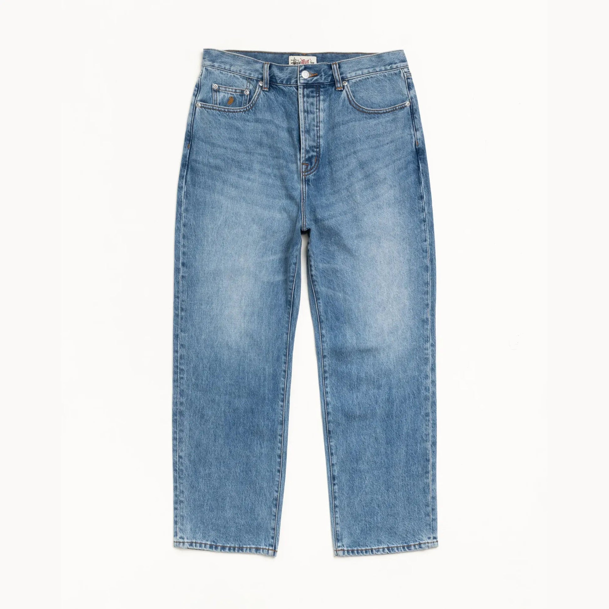 Stussy Big Ol Jean Denim, indigo stone wash - Tiki Room Skateboards - 1