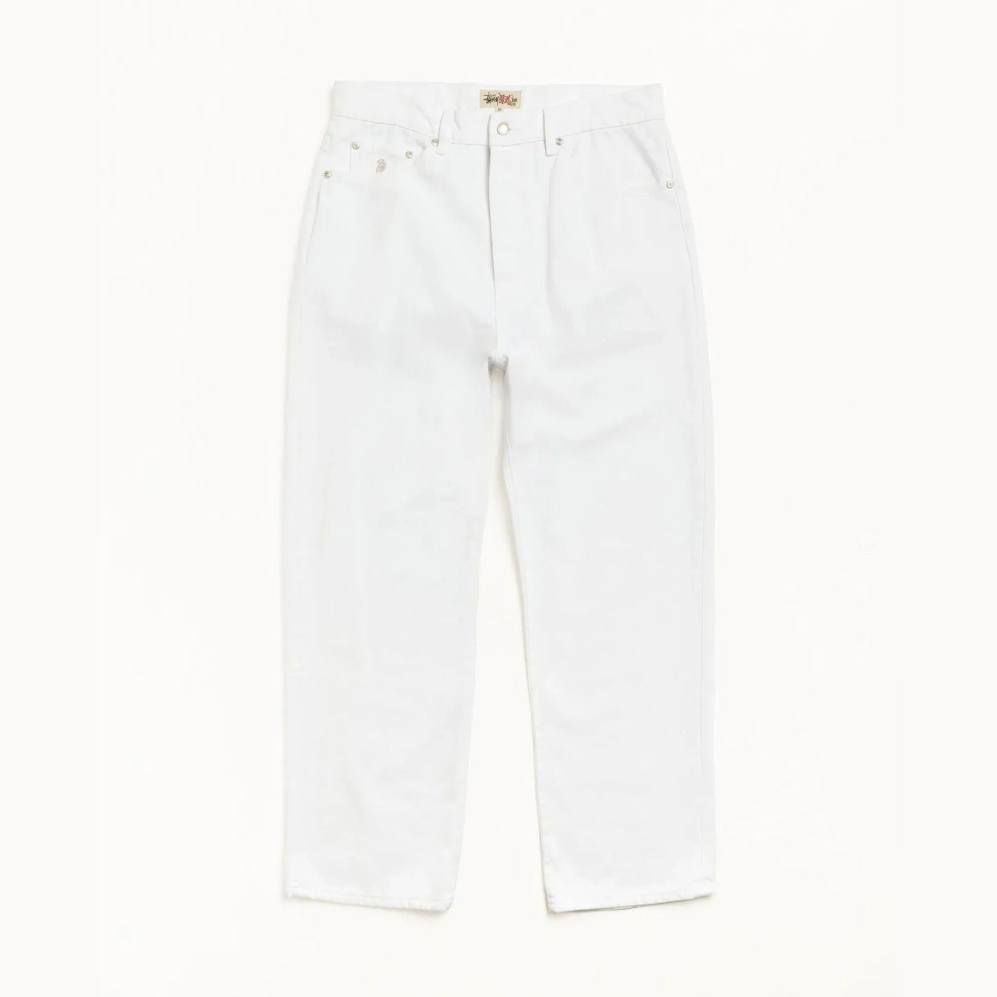 Stussy Big Old Jean Denim, white - Tiki Room Skateboards - 1
