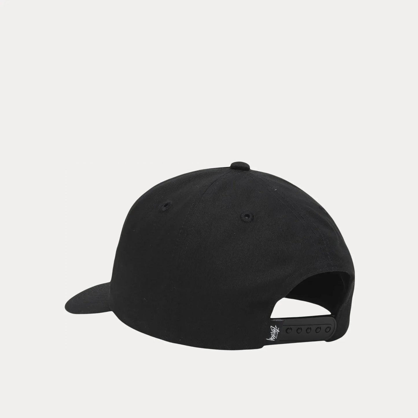 Stussy Big Stock Mid Depth Cap, black - Tiki Room Skateboards - 3