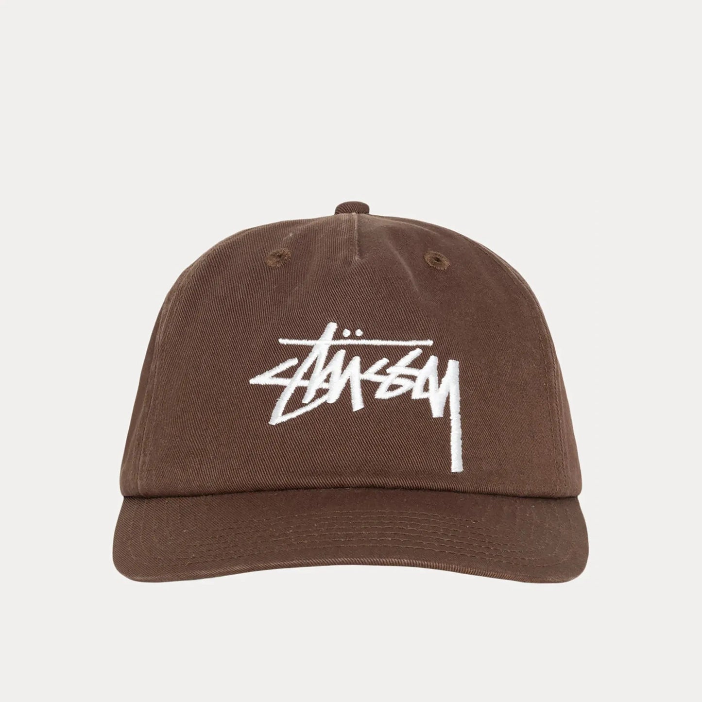 Stussy Big Stock Mid Depth Cap, chocolate - Tiki Room Skateboards - 2