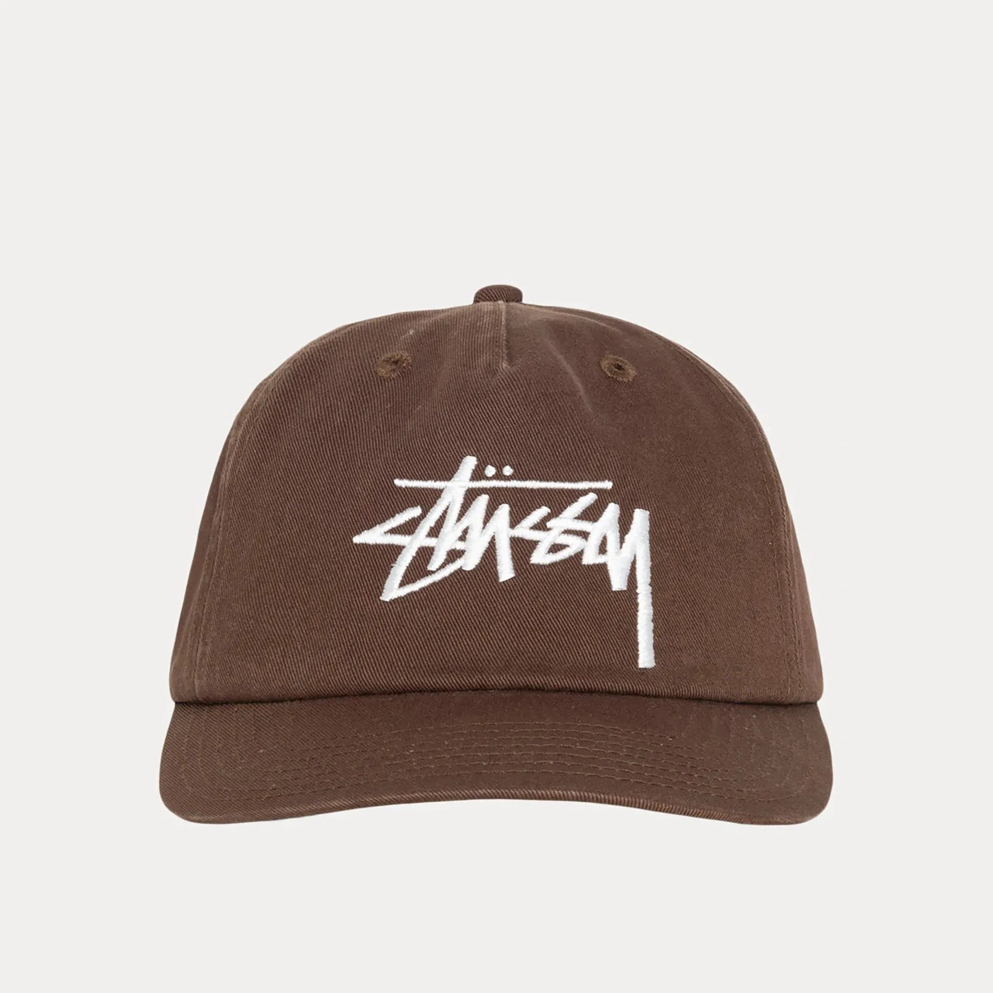 Stussy Big Stock Mid Depth Cap, chocolate - Tiki Room Skateboards - 2