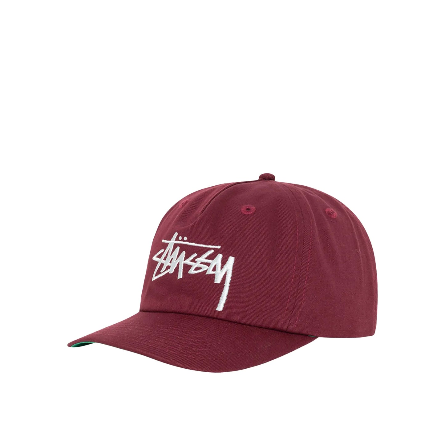 Stussy Big Stock Mid Depth Cap, plum - Tiki Room Skateboards - 1