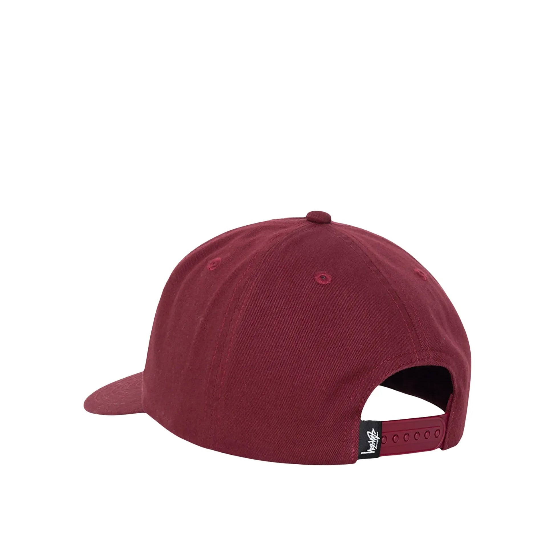 Stussy Big Stock Mid Depth Cap, plum - Tiki Room Skateboards - 2