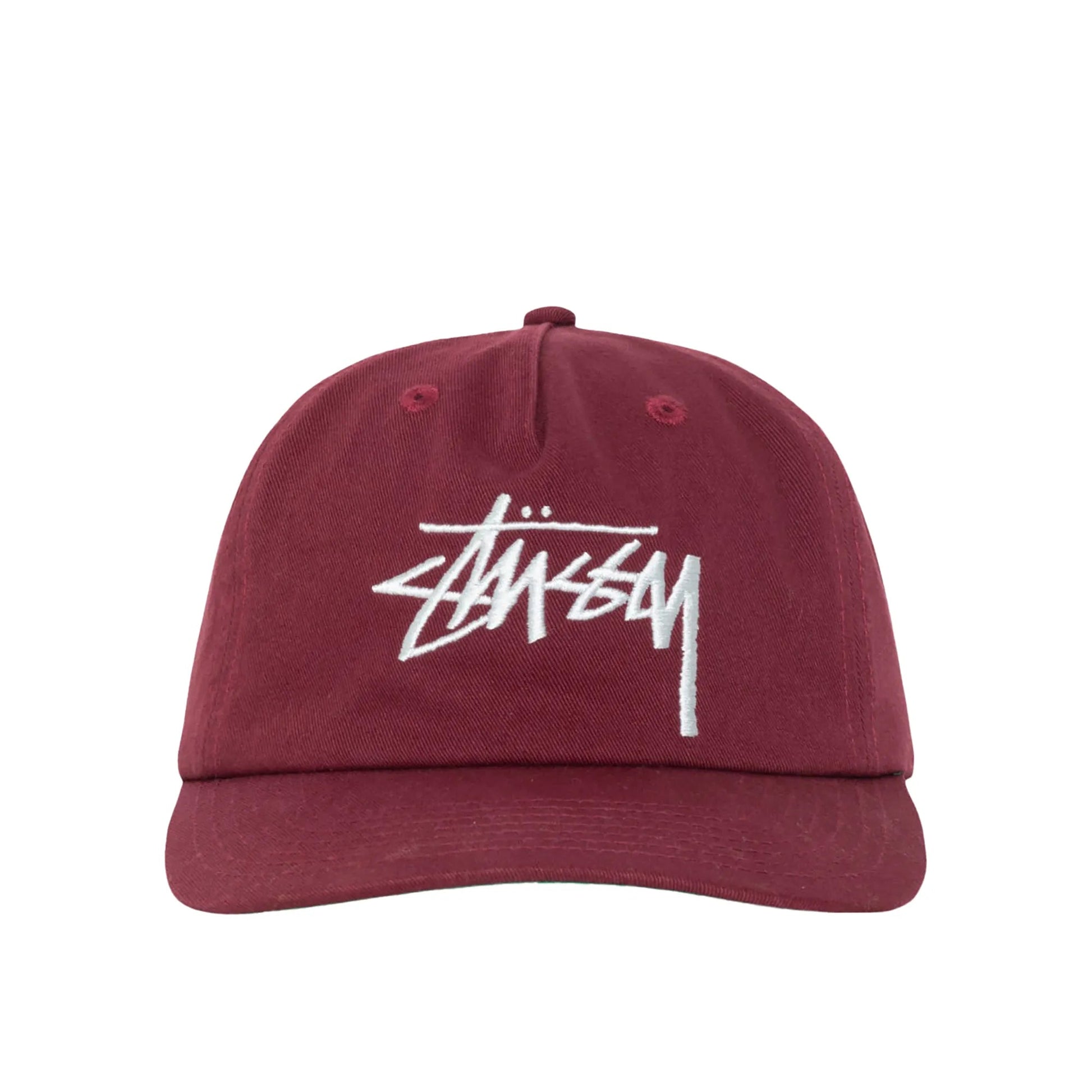 Stussy Big Stock Mid Depth Cap, plum - Tiki Room Skateboards - 3