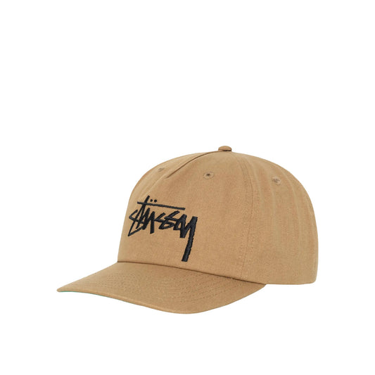 Stussy Big Stock Mid Depth Cap, tobacco - Tiki Room Skateboards - 1