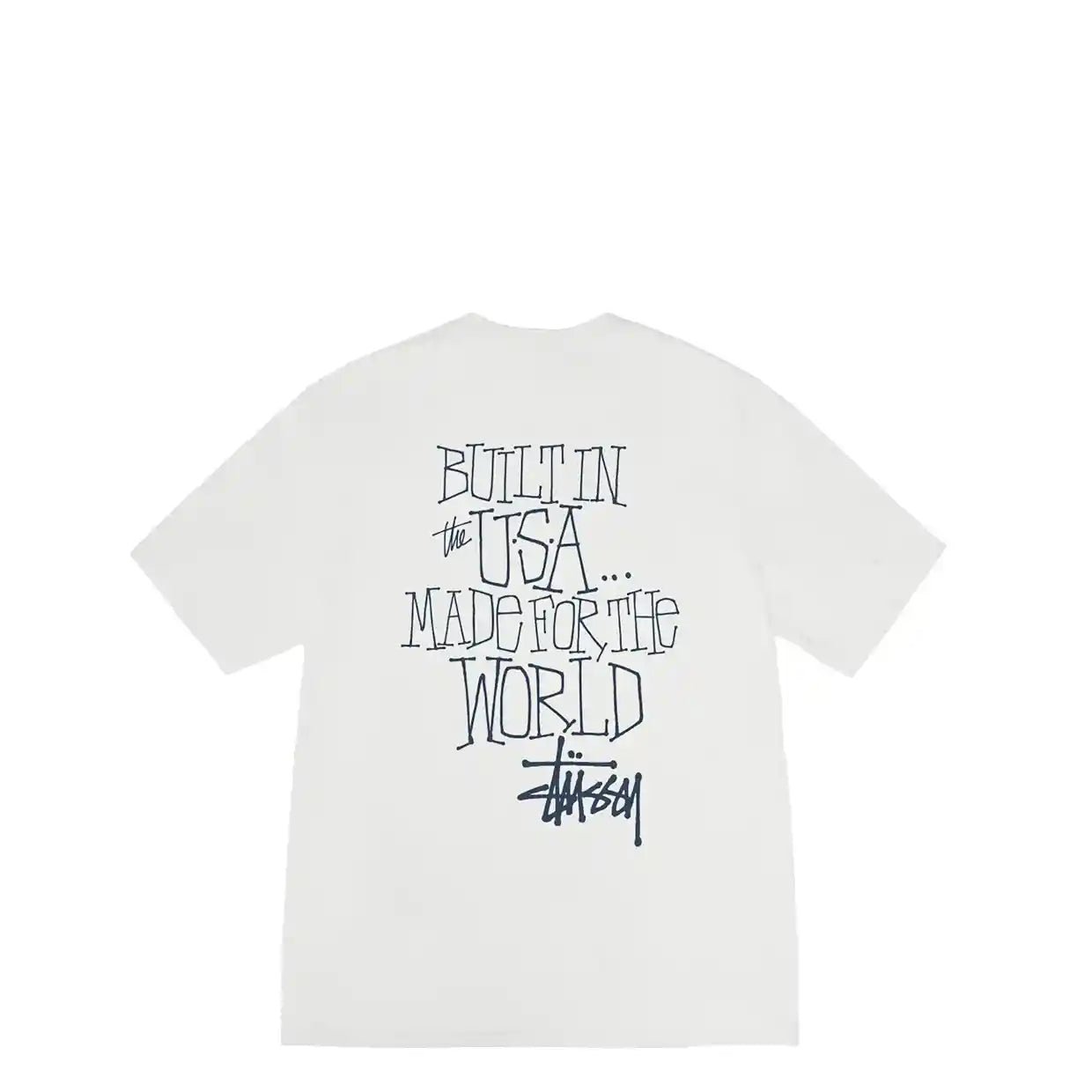 Stussy Built In Usa Pigment Dyed Tee, natural - Tiki Room Skateboards - 1