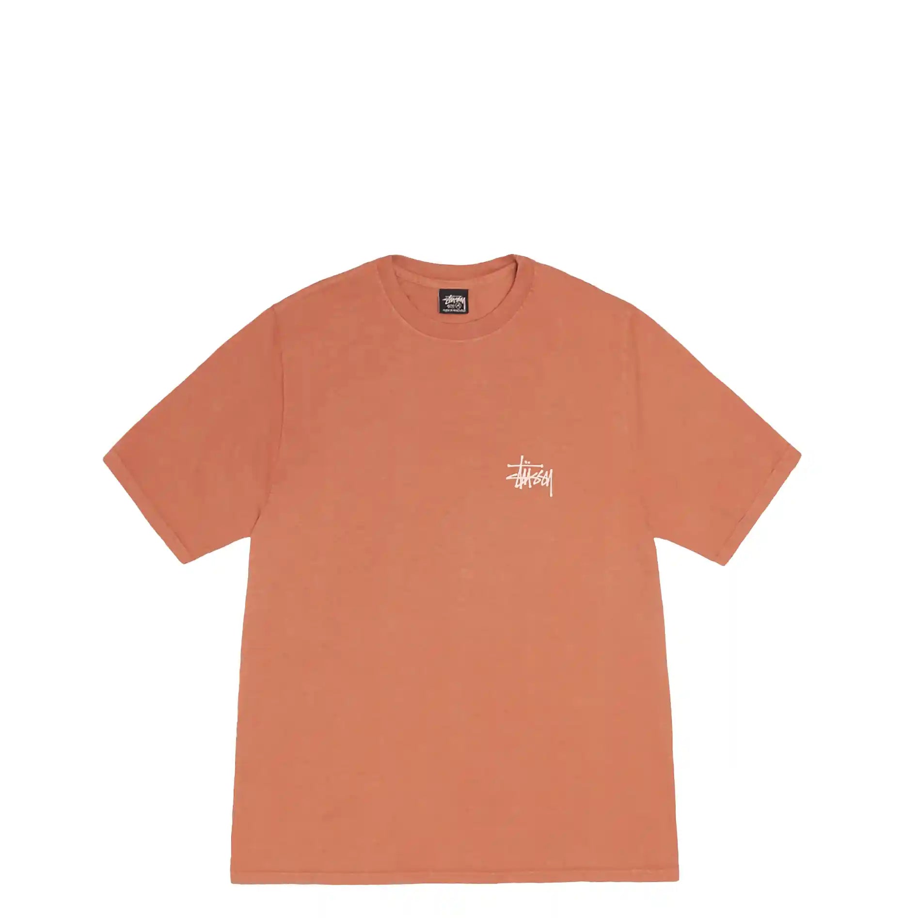 Stussy Built In Usa Pigment Dyed Tee, rust - Tiki Room Stussy Built In Usa Pigment Dyed Tee, rust - Tiki Room