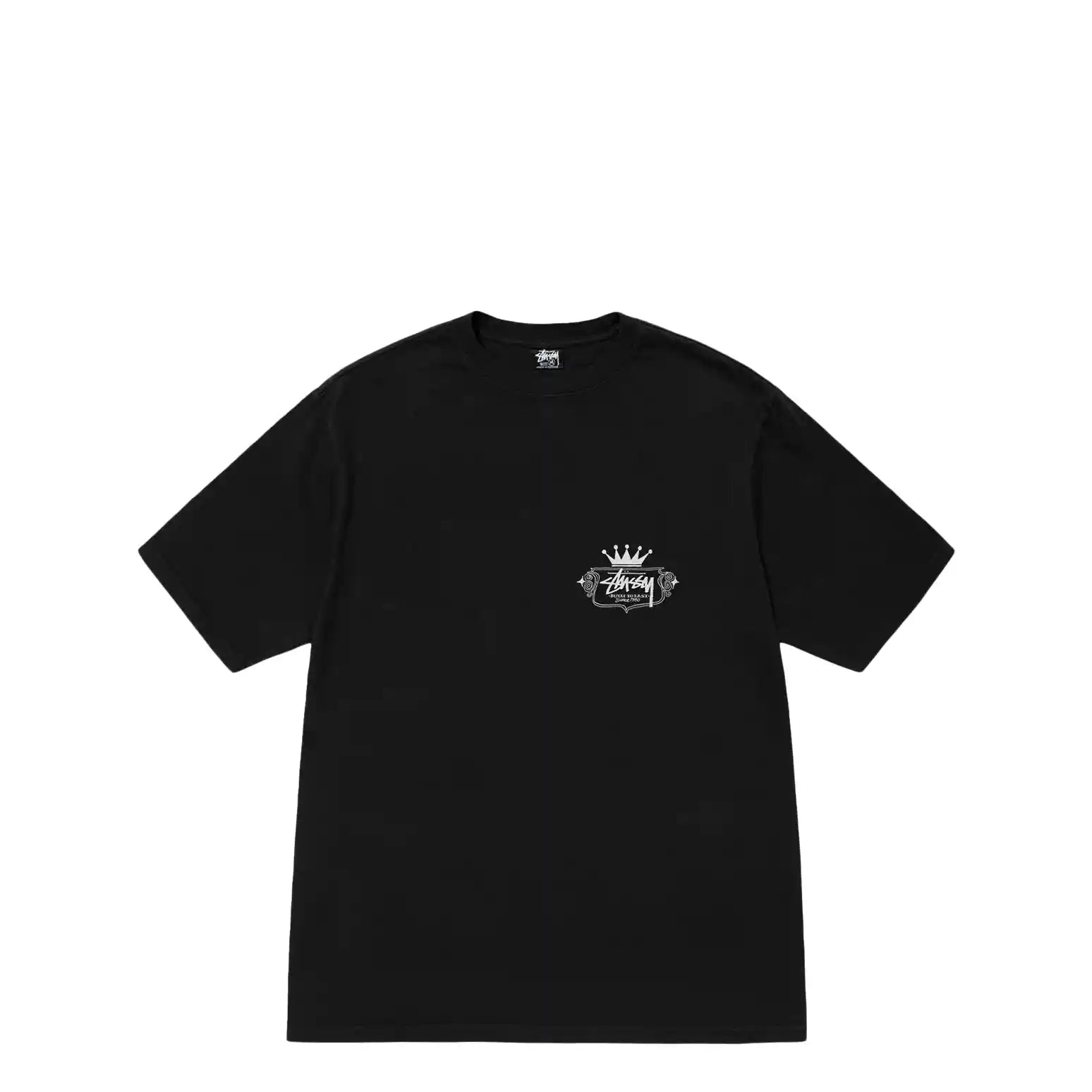 Stussy Built To Last Pigment Dyed Tee, black - Tiki Room Skateboards - 2