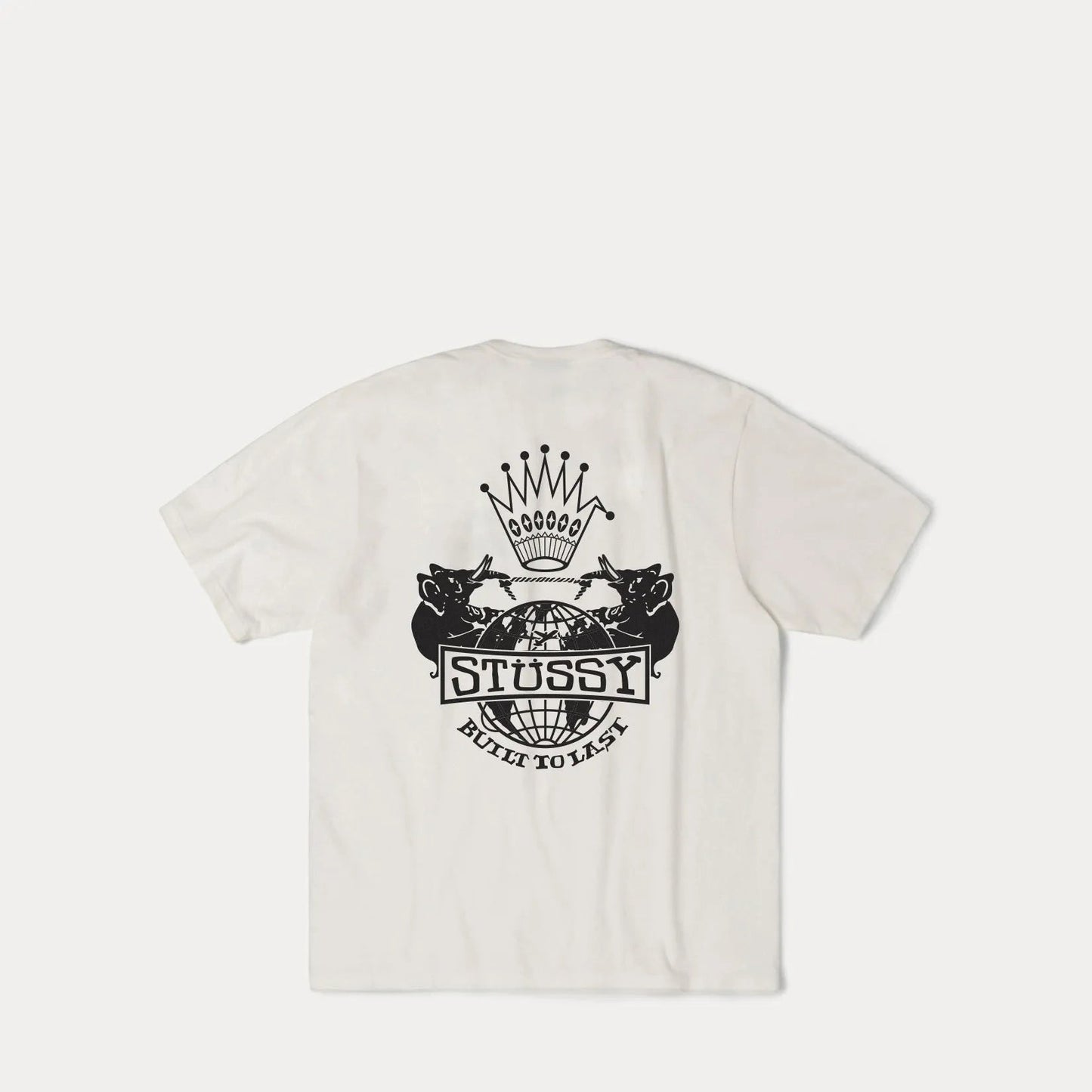 Stussy Built To Last Pigment Dyed Tee, natural - Tiki Room Skateboards - 1