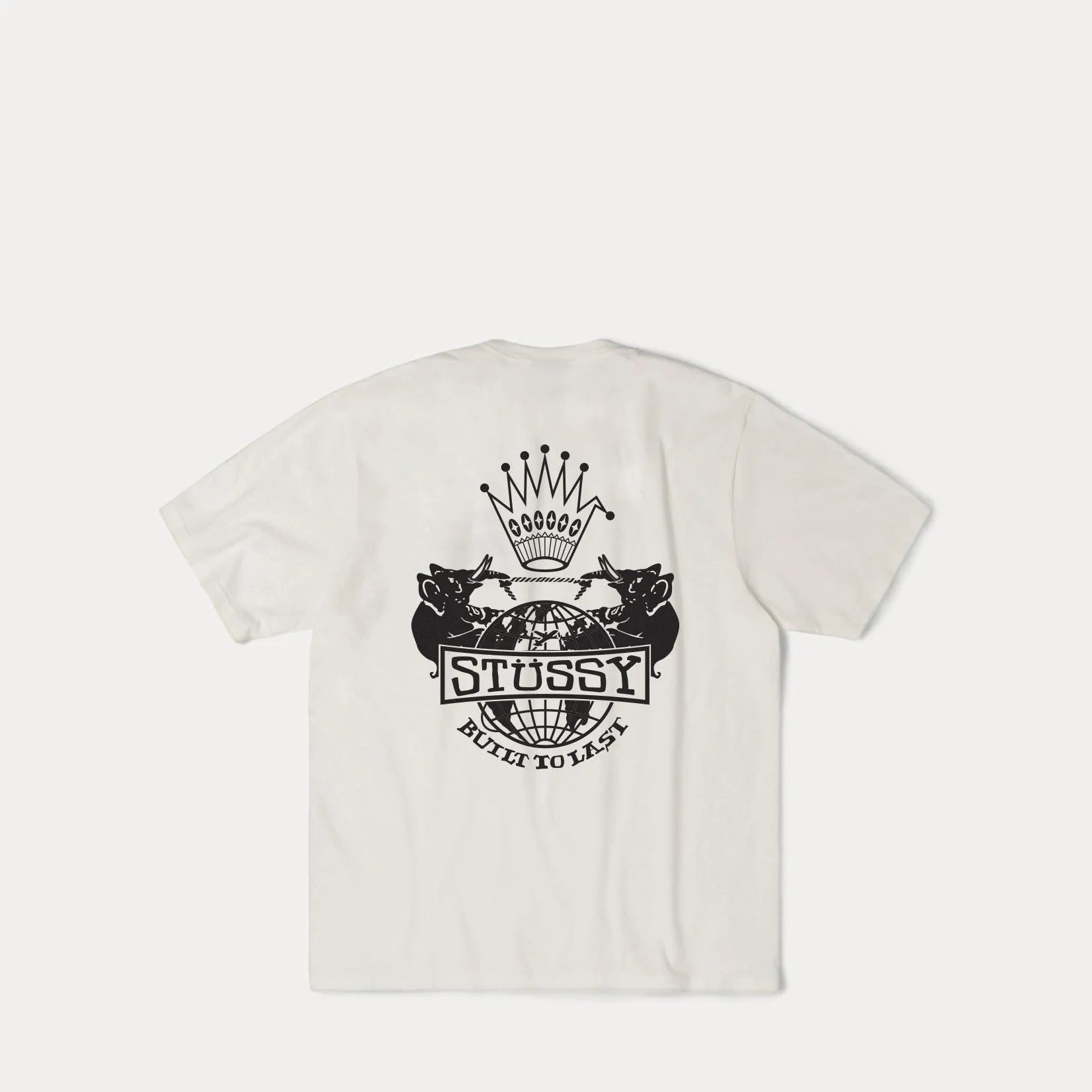 Stussy Built To Last Pigment Dyed Tee, natural - Tiki Room Skateboards - 1