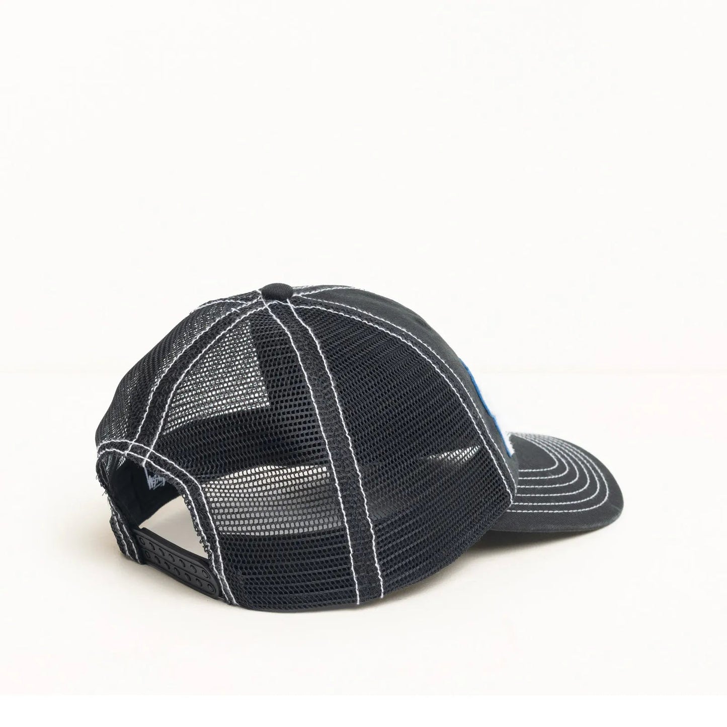 Stussy Burly Threads Trucker Cap, black - Tiki Room Skateboards - 2