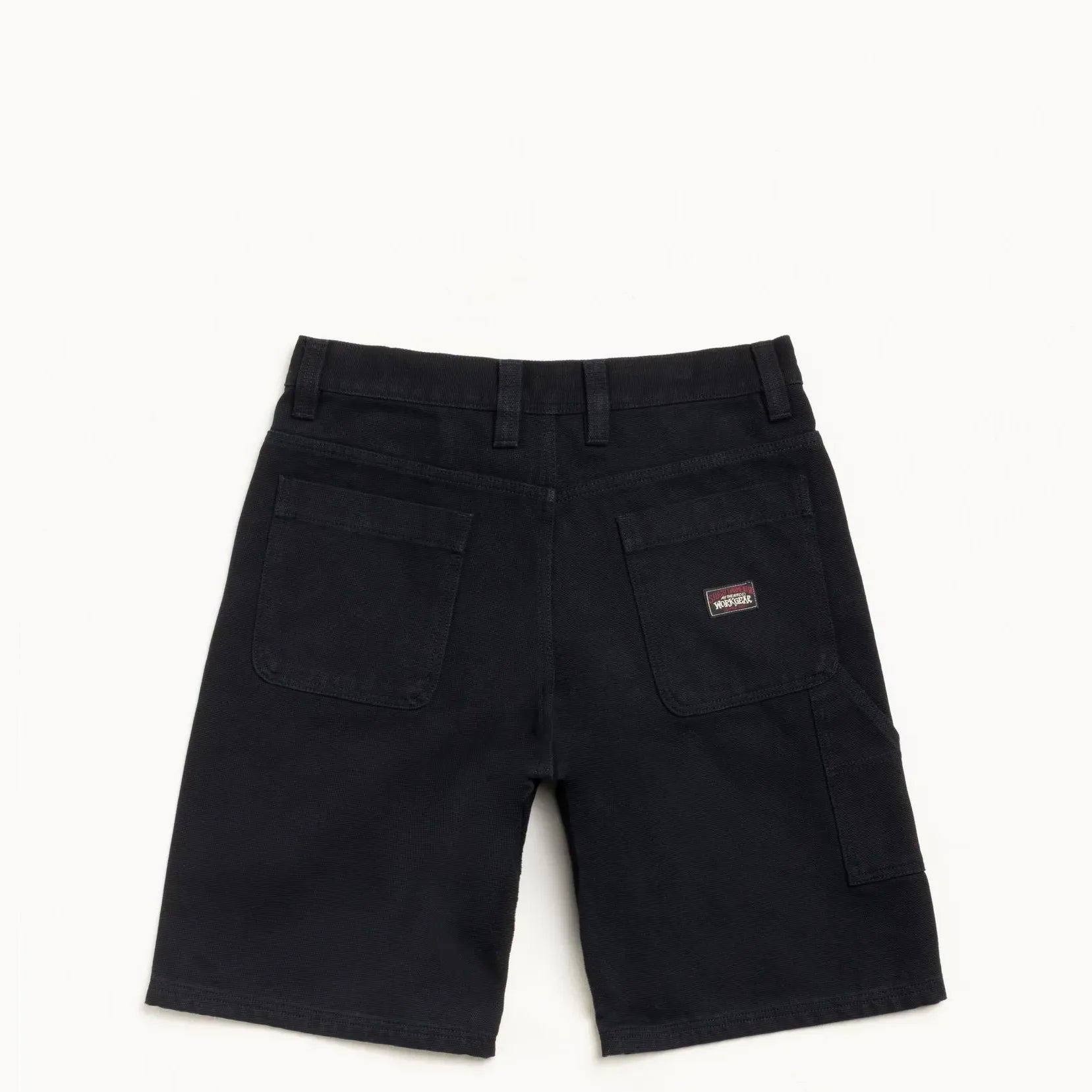 Stussy Canvas Work Short, black - Tiki Room Skateboards - 1