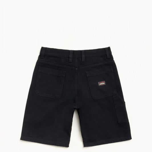 Stussy Canvas Work Short, black - Tiki Room Skateboards - 1