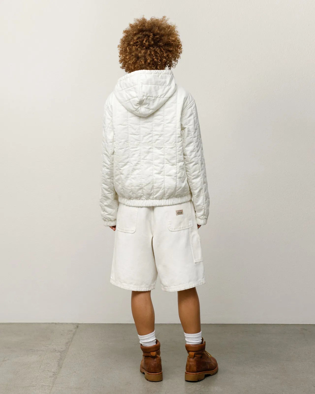 Stussy Canvas Work Short, bone - Tiki Room Skateboards - 5