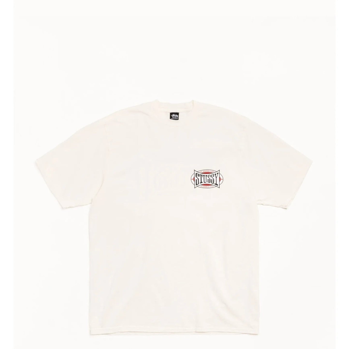 Stussy Champion Oval Pigment Dyed Tee, natural - Tiki Room Skateboards - 1