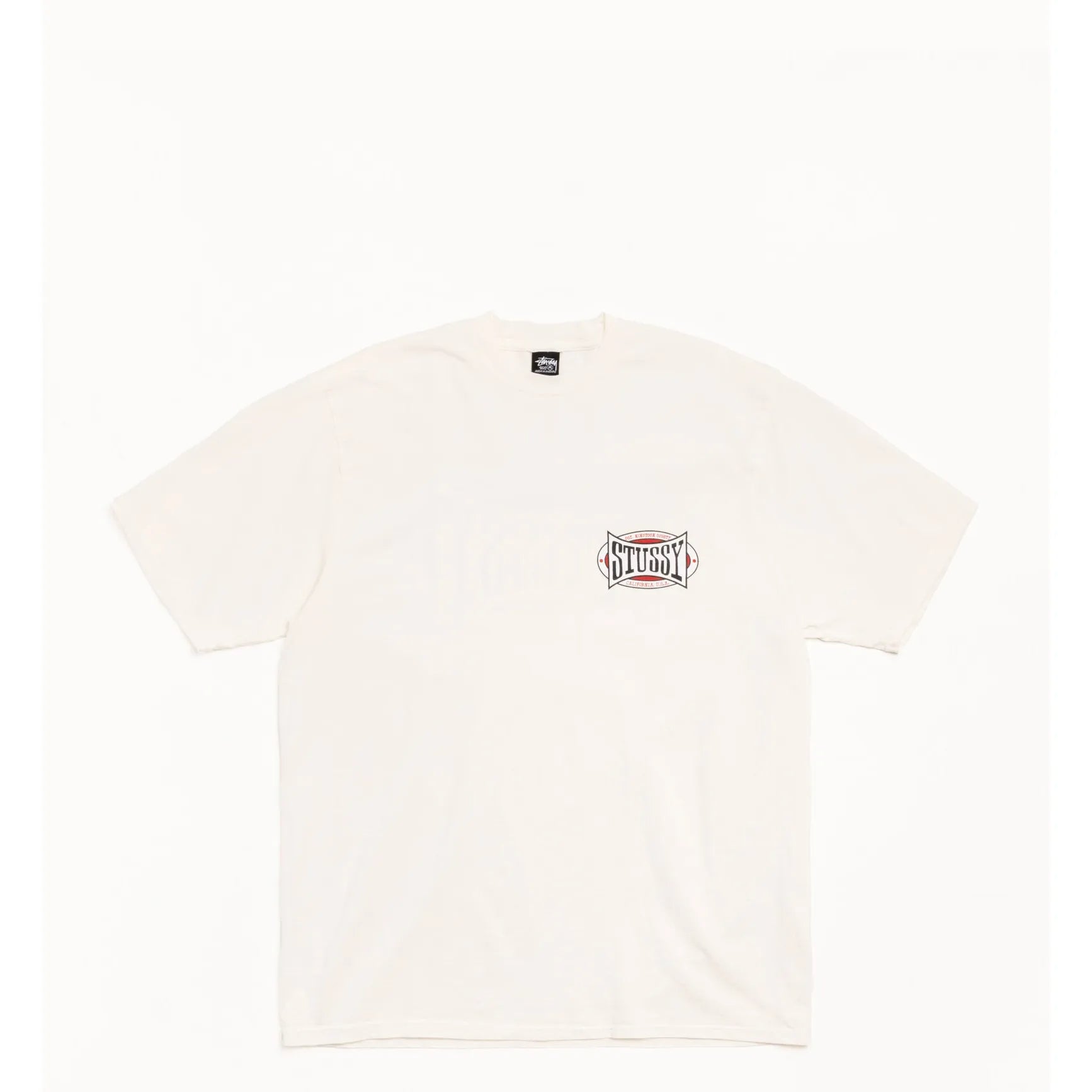 Stussy Champion Oval Pigment Dyed Tee, natural - Tiki Room Skateboards - 1