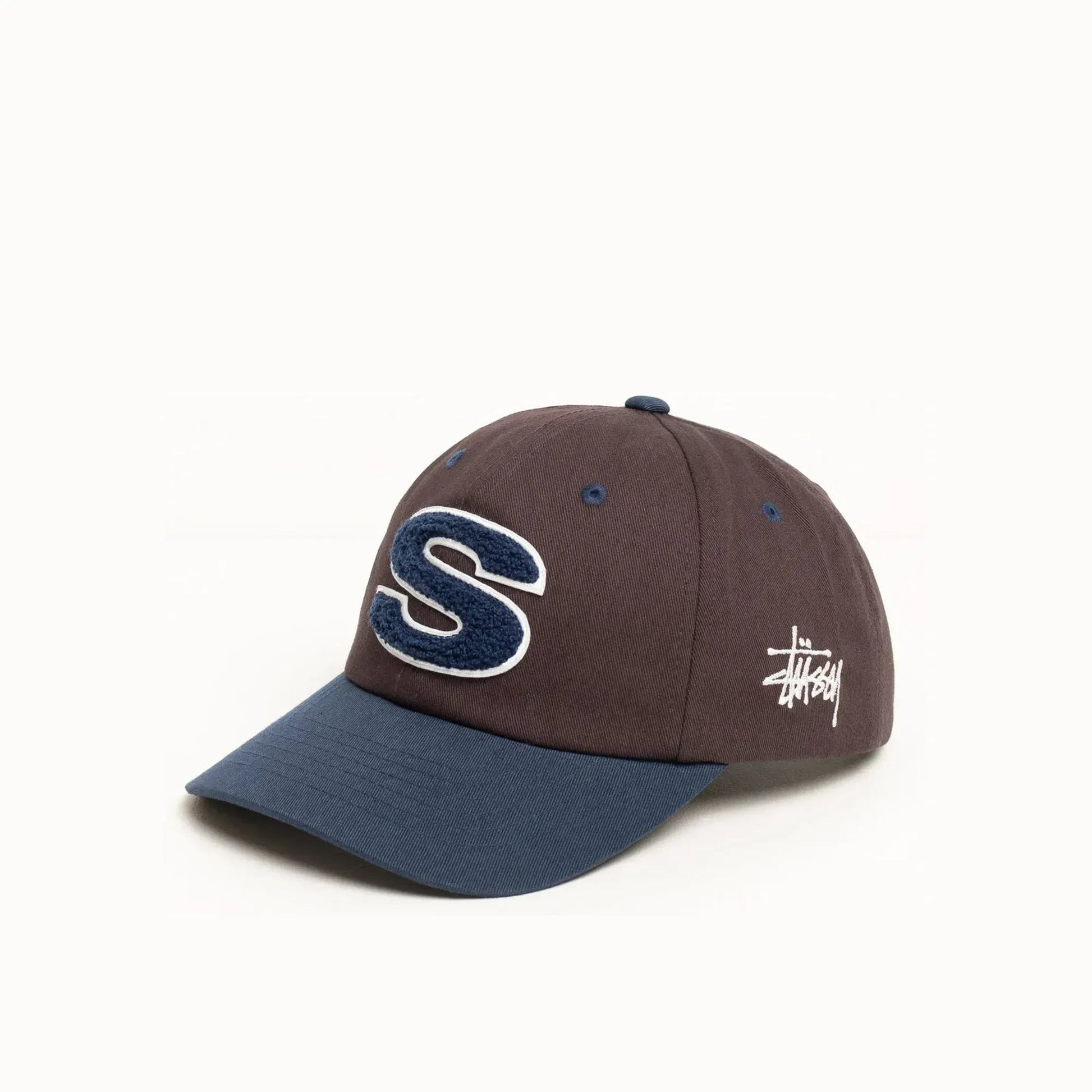 Stussy Chenille Low Pro Cap, dark brown - Tiki Room Skateboards - 1