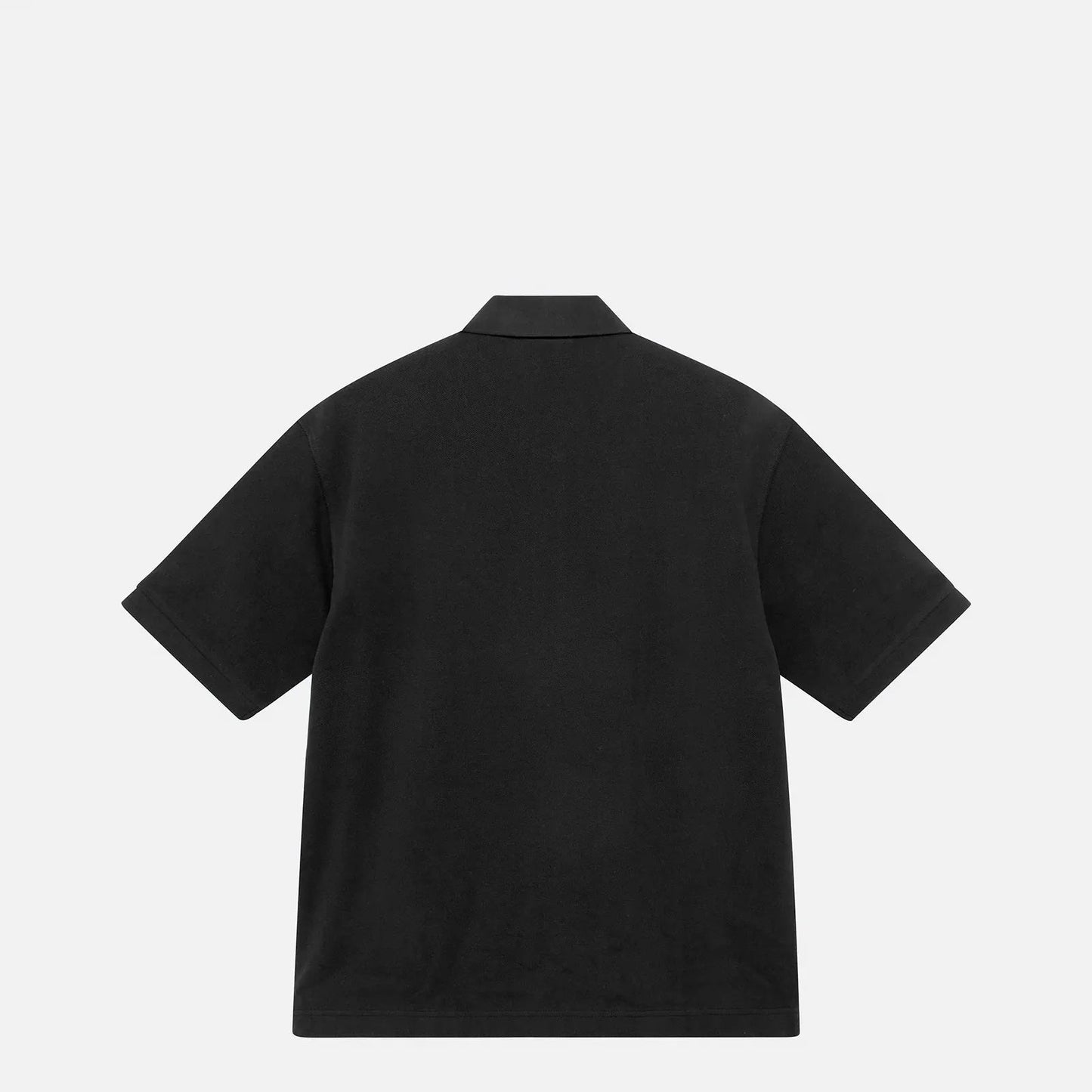 Stussy Classic Pique Polo, black - Tiki Room Skateboards - 6