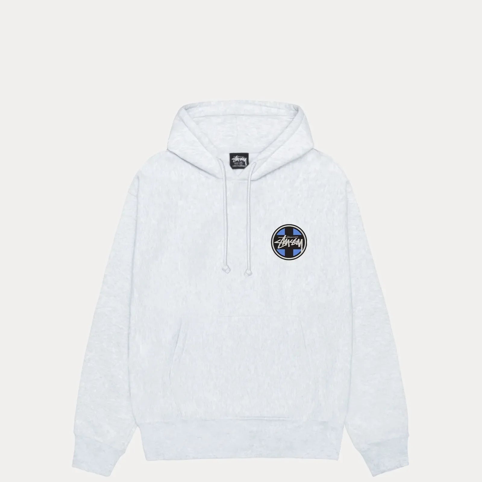 Stussy Cross Dot Hood, ash heather - Tiki Room Skateboards - 2