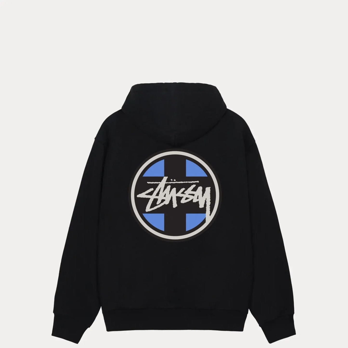 Stussy Cross Dot Hood, black - Tiki Room Skateboards - 1