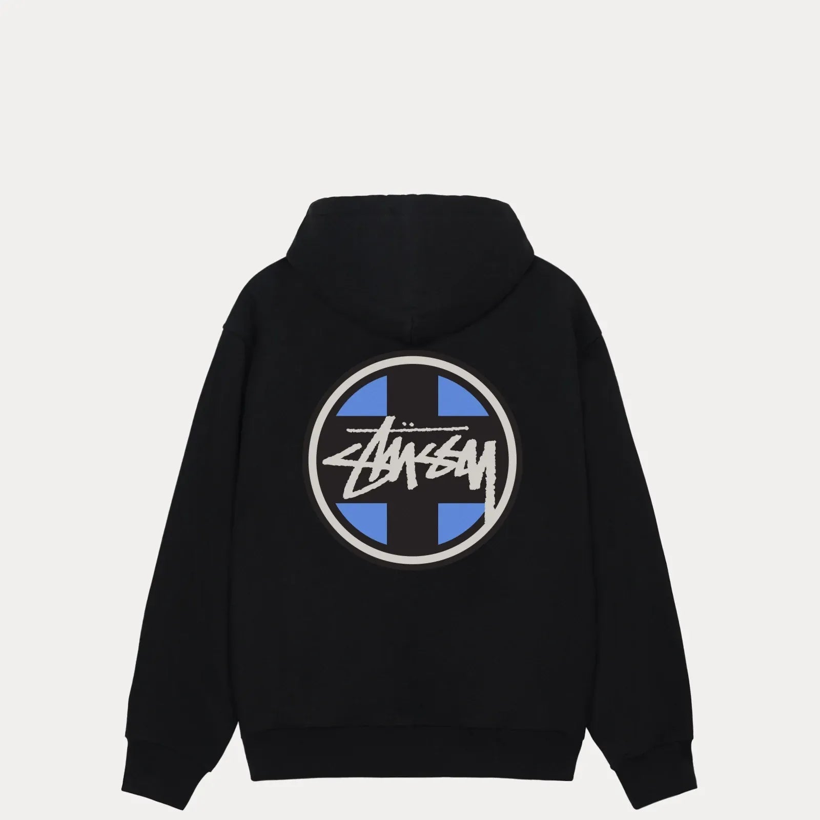 Stussy Cross Dot Hood, black - Tiki Room Skateboards - 1