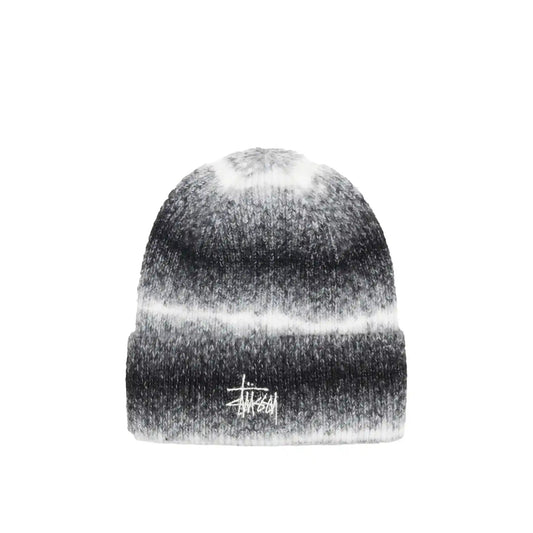 Stussy Cuff Basic Striped Beanie, black