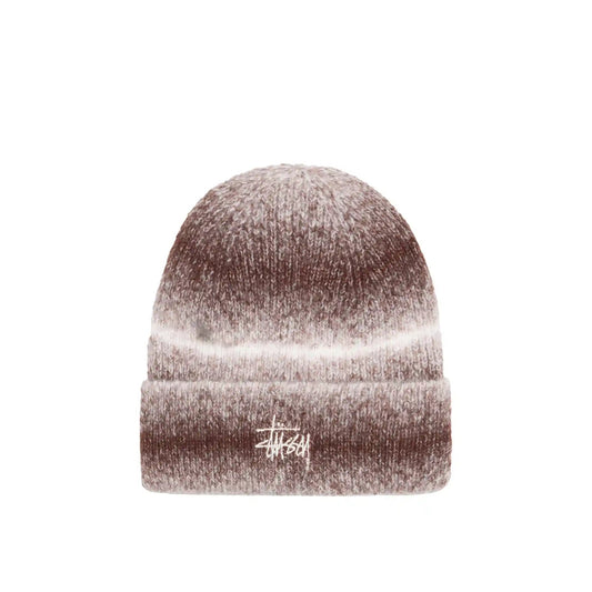 Stussy Cuff Basic Striped Beanie, brown - Tiki Room Skateboards - 1