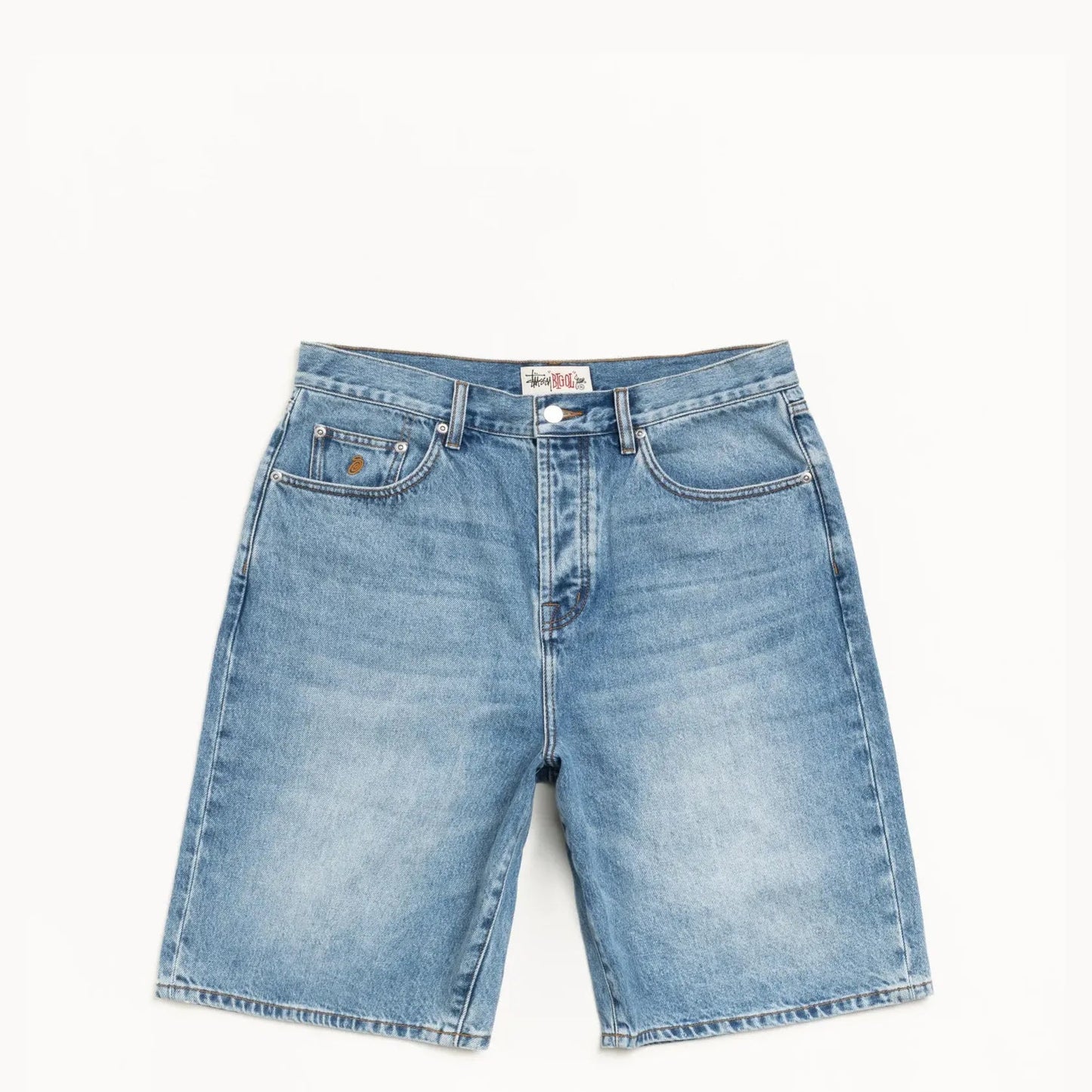 Stussy Denim Big Ol Shorts, indigo stone wash - Tiki Room Skateboards - 1