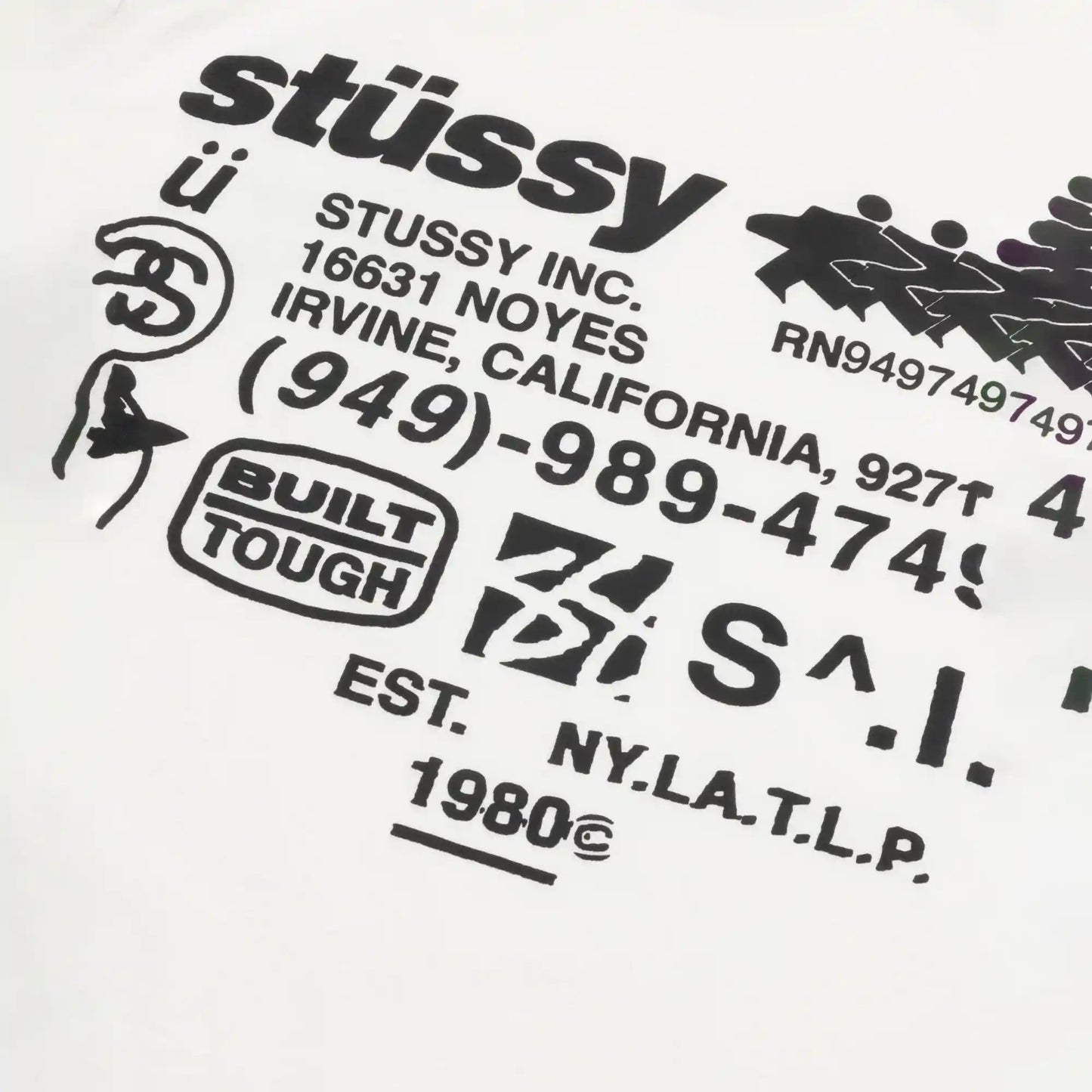 Stussy DNA Pigment Dyed Tee, natural - Tiki Room Skateboards - 3