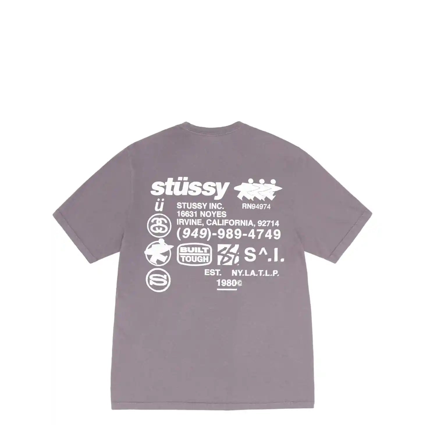 Stussy DNA Pigment Dyed Tee, shark - Tiki Room Skateboards - 1