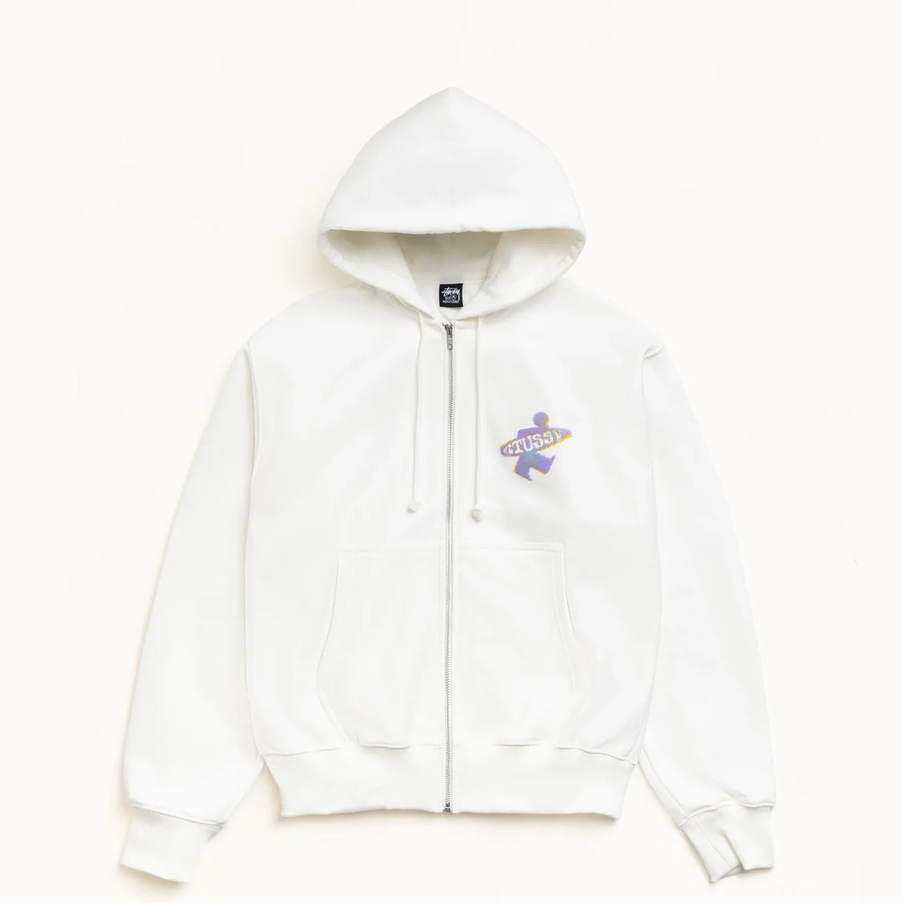Stussy Dot Surf Zip Hood, off white - Tiki Room Skateboards - 2
