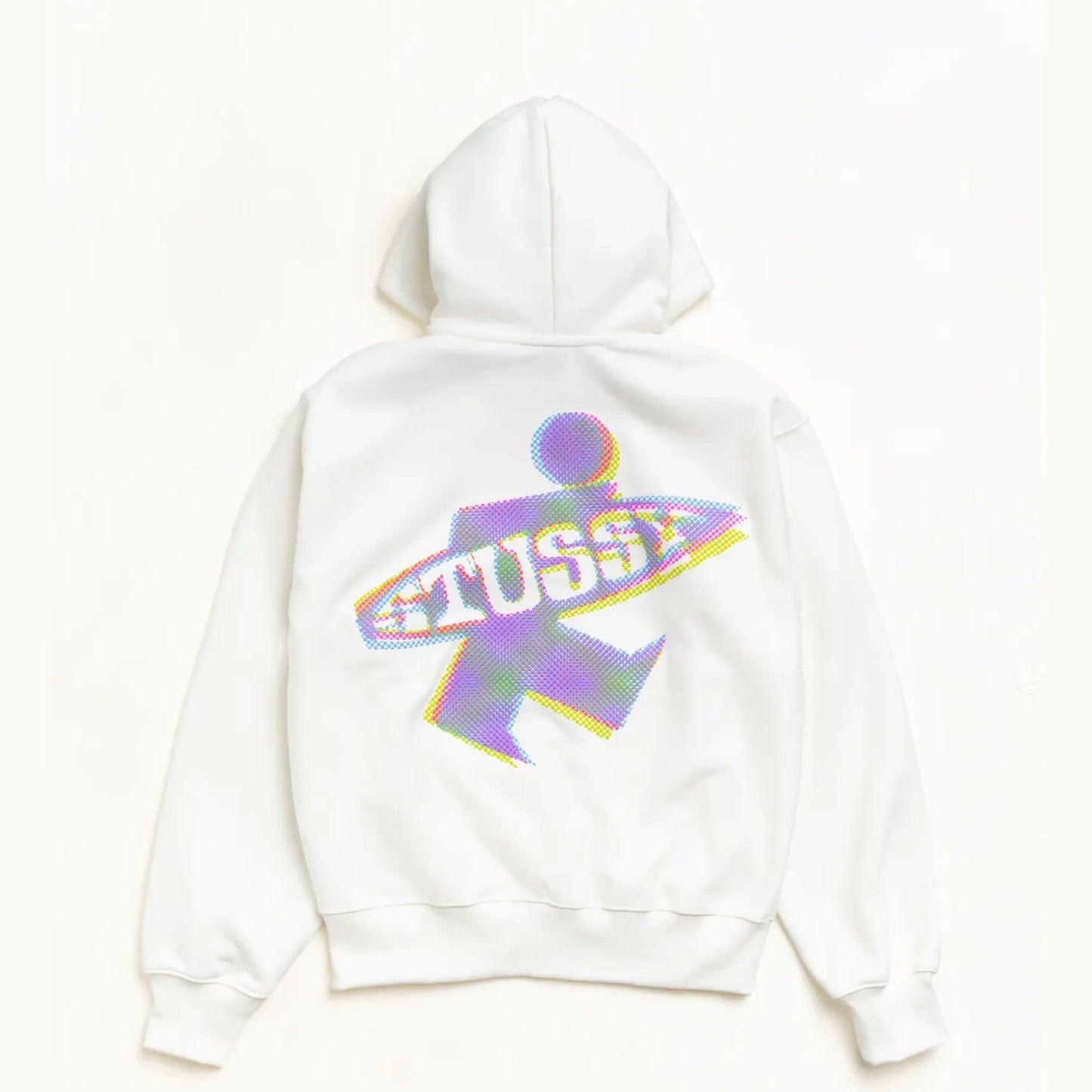 Stussy Dot Surf Zip Hood, off white - Tiki Room Skateboards - 1