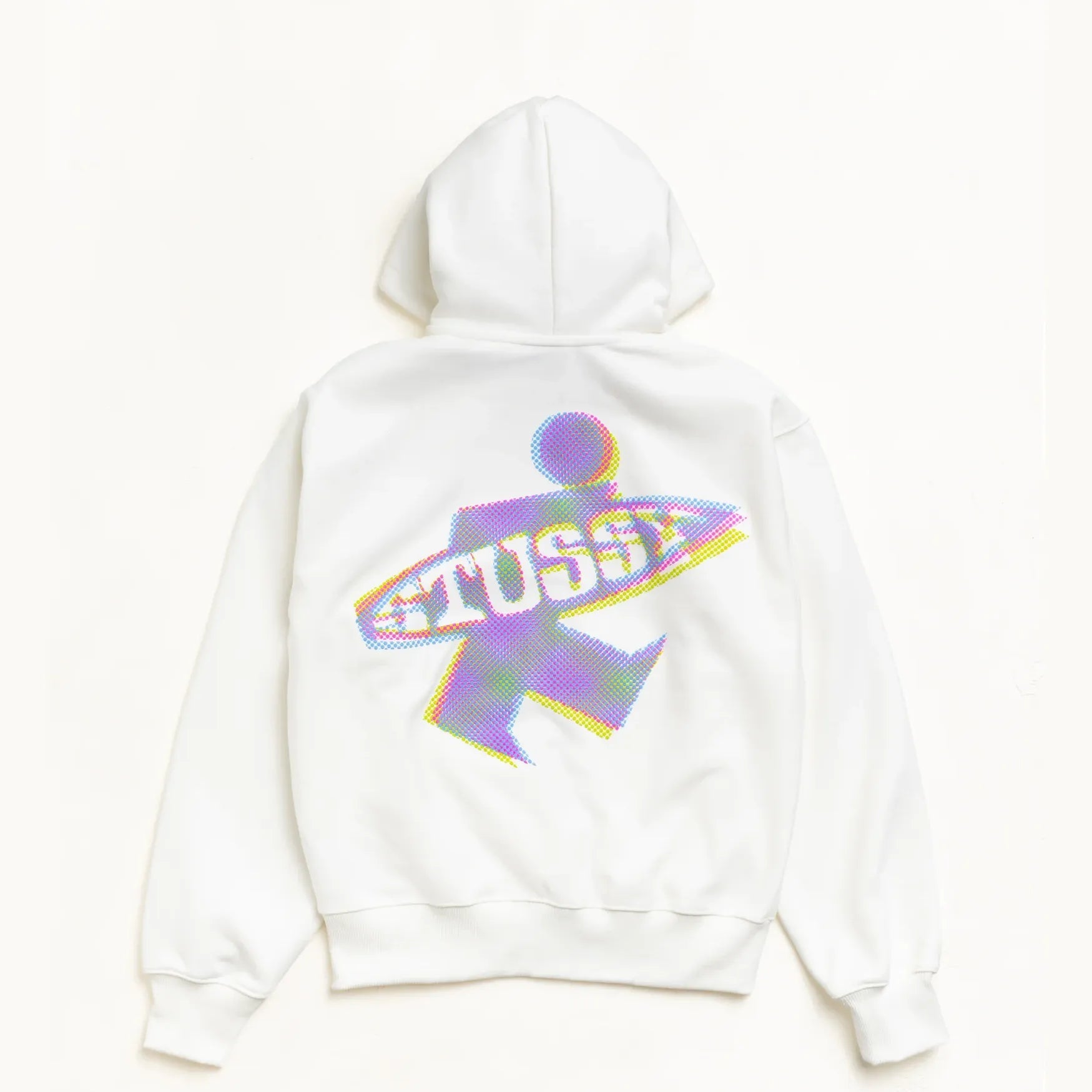 Stussy Dot Surf Zip Hood, off white - Tiki Room Skateboards - 1