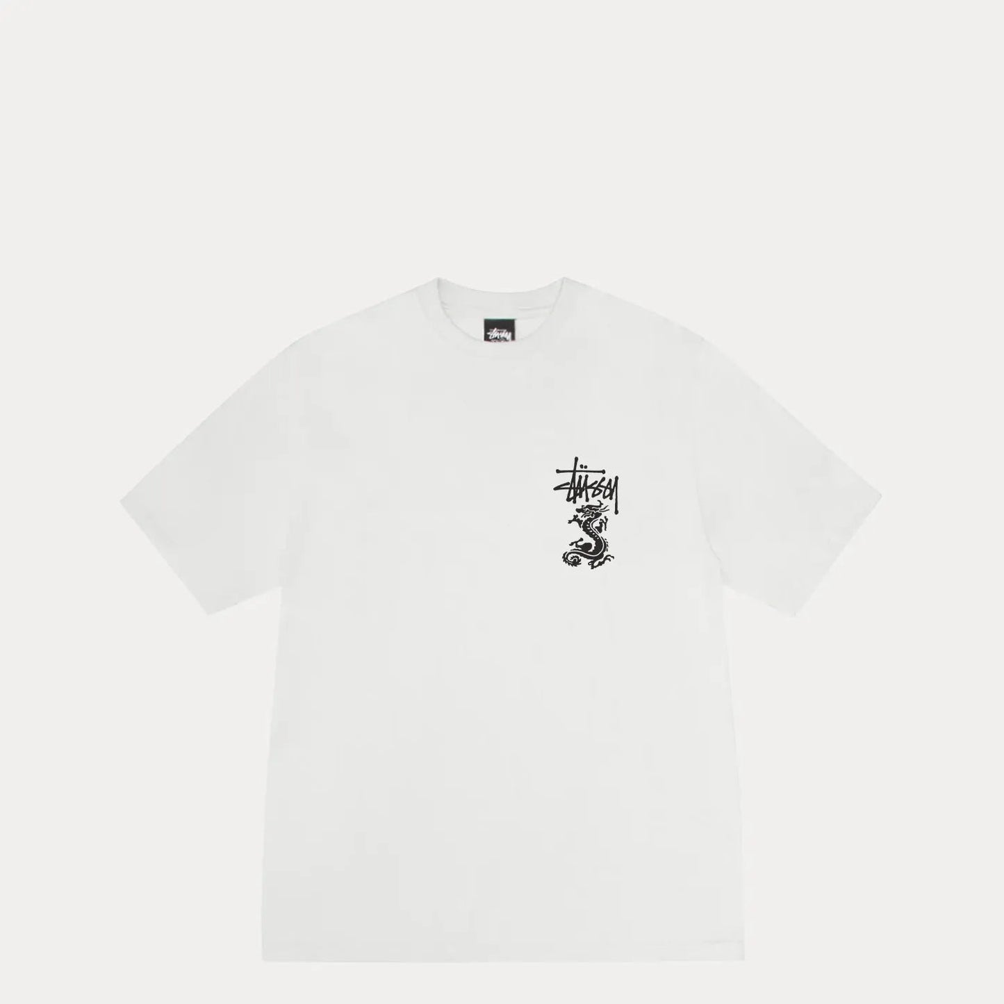 Stussy Double Dragon Pig. Dyed Tee, natural - Tiki Room Skateboards - 2