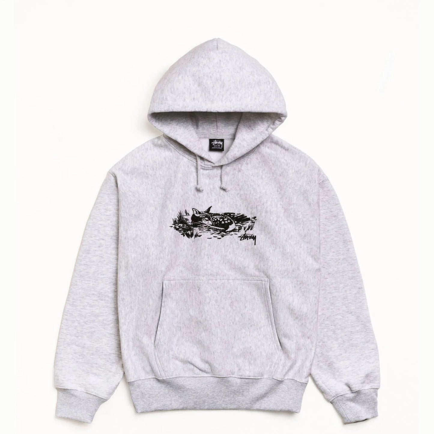 Stussy Fawn Hood, ash heather - Tiki Room Skateboards - 1