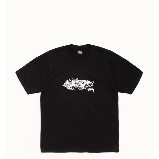 Stussy Fawn Tee, black - Tiki Room Skateboards - 1
