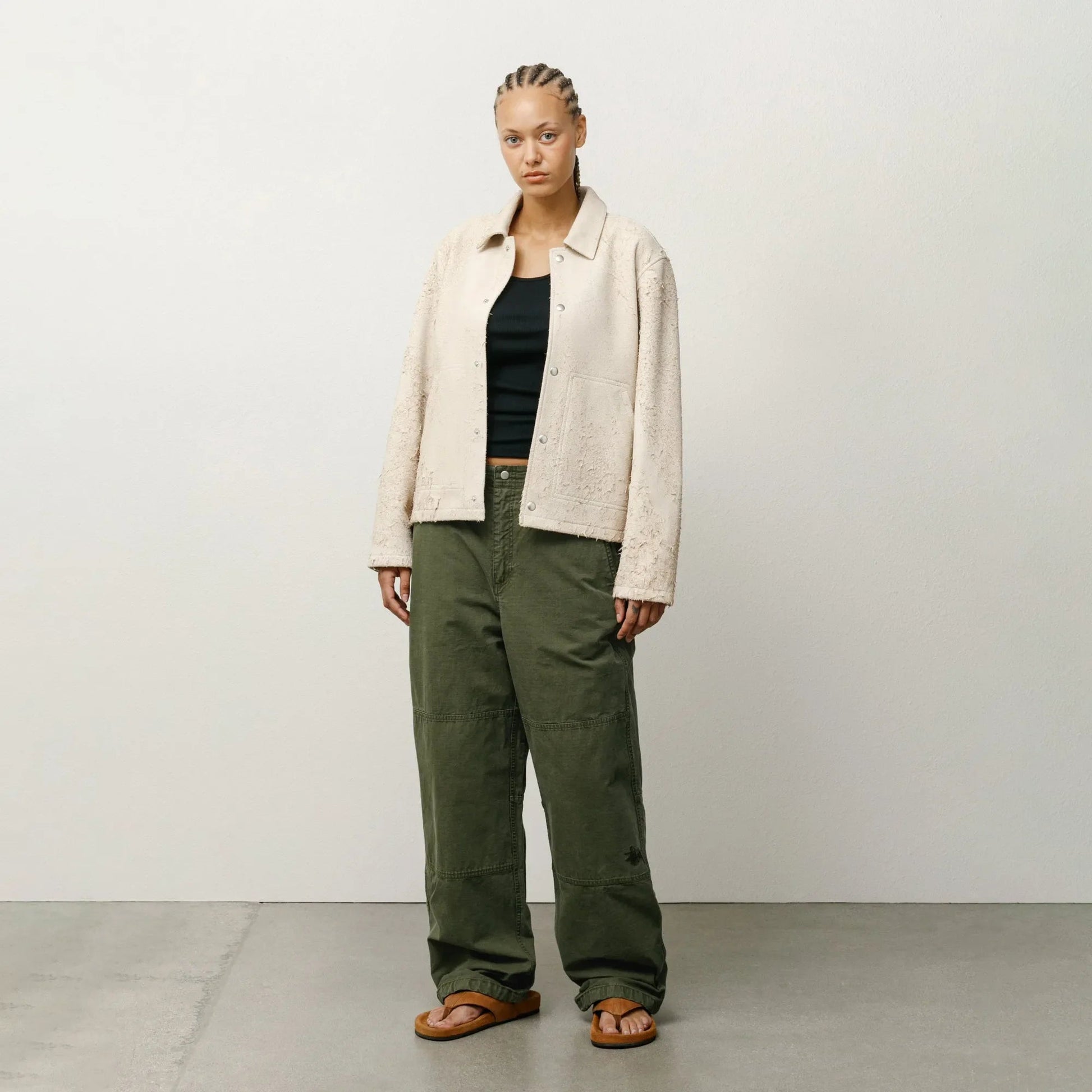 Stussy Field Pant, olive green - Tiki Room Skateboards - 3