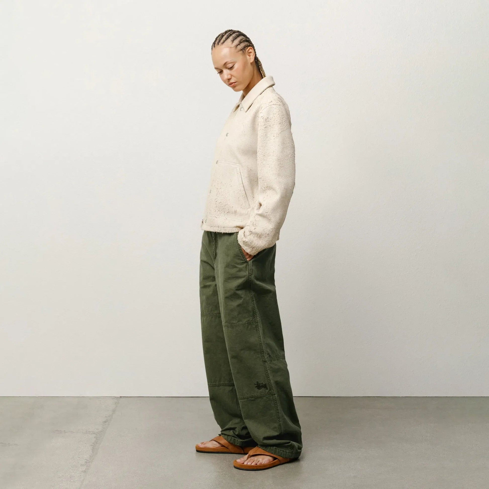 Stussy Field Pant, olive green - Tiki Room Skateboards - 6