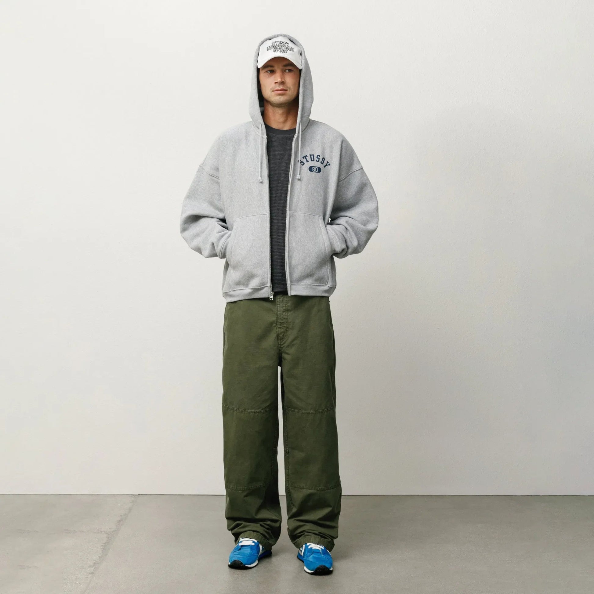 Stussy Field Pant, olive green - Tiki Room Skateboards - 2